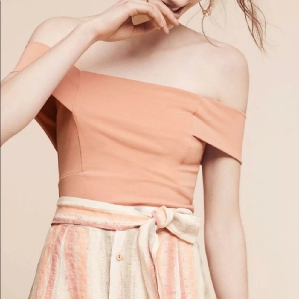 Anthropologie Deletta Ponte Off The Shoulder Top